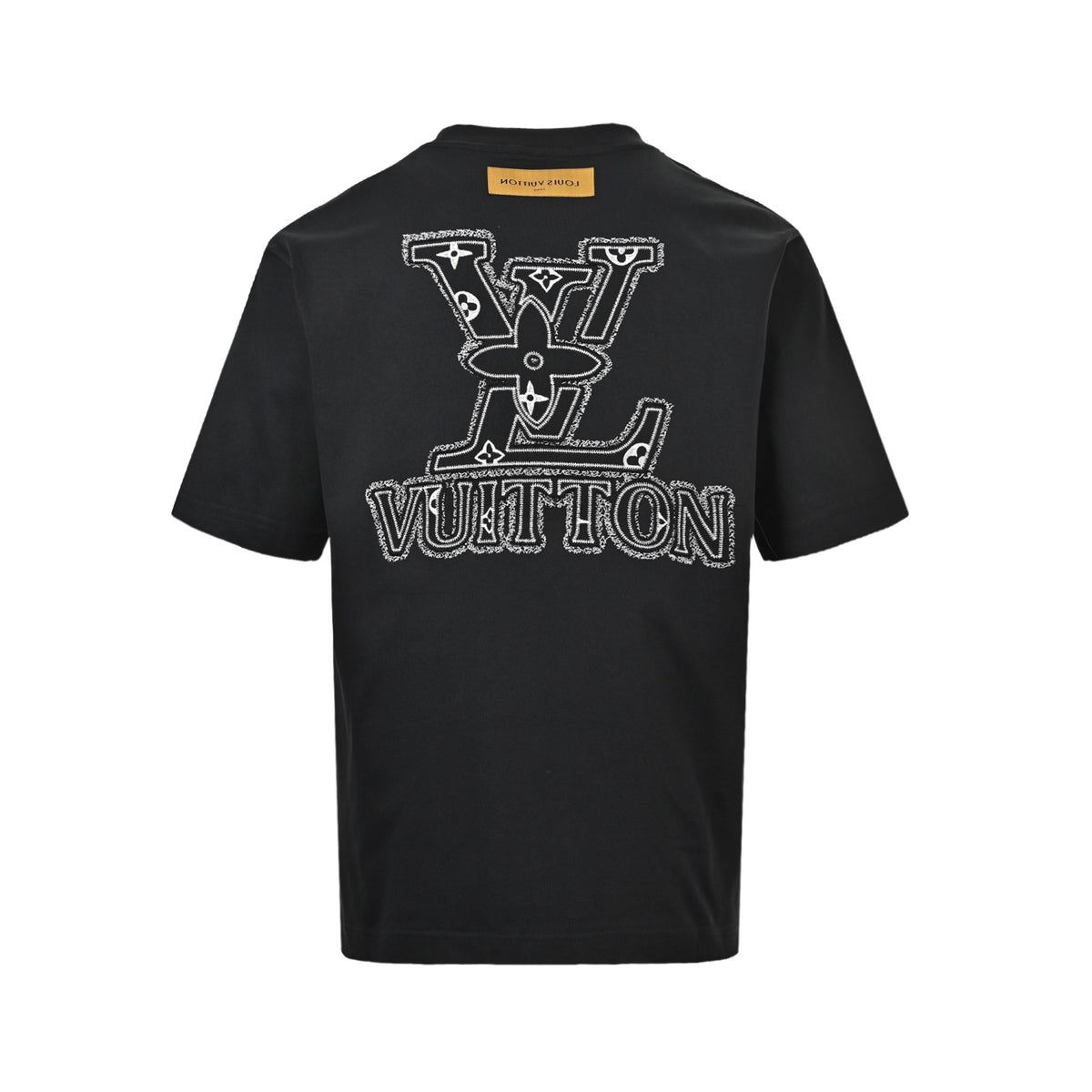 Louis Vuitton 26ss logo burnt patch embroidered short sleeves