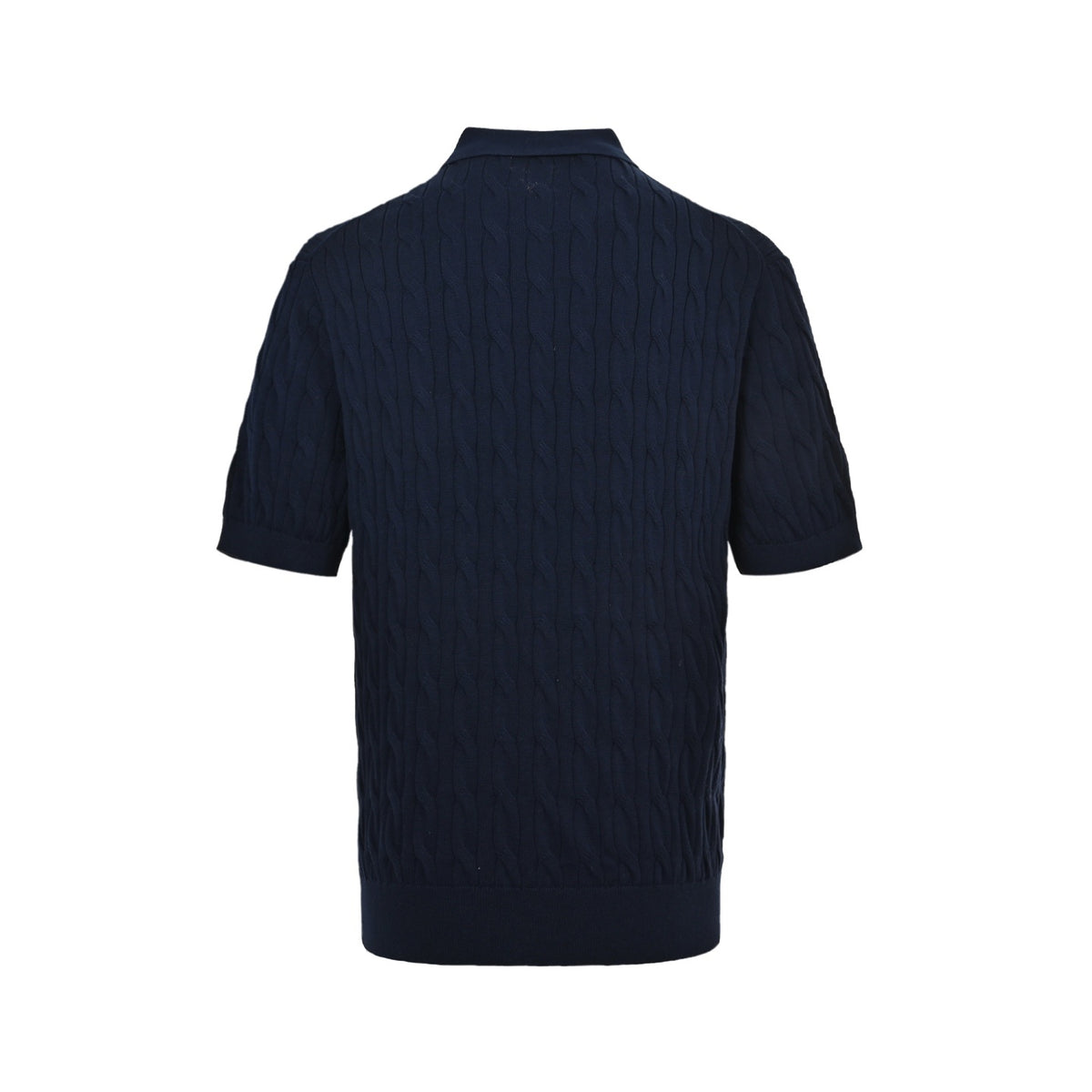 Loro Piana LP Cable Knit Polo Short Sleeve