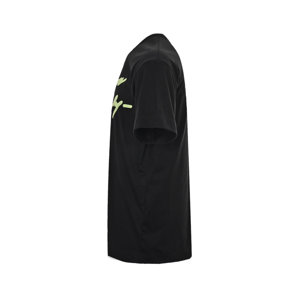 GIVENCHY 25ss fluorescent green letter embroidered short sleeves