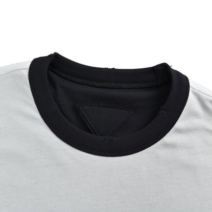 Prada pocket logo contrast double-sided short sleeves