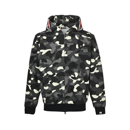Bape single hood shark zip hooded jacket
