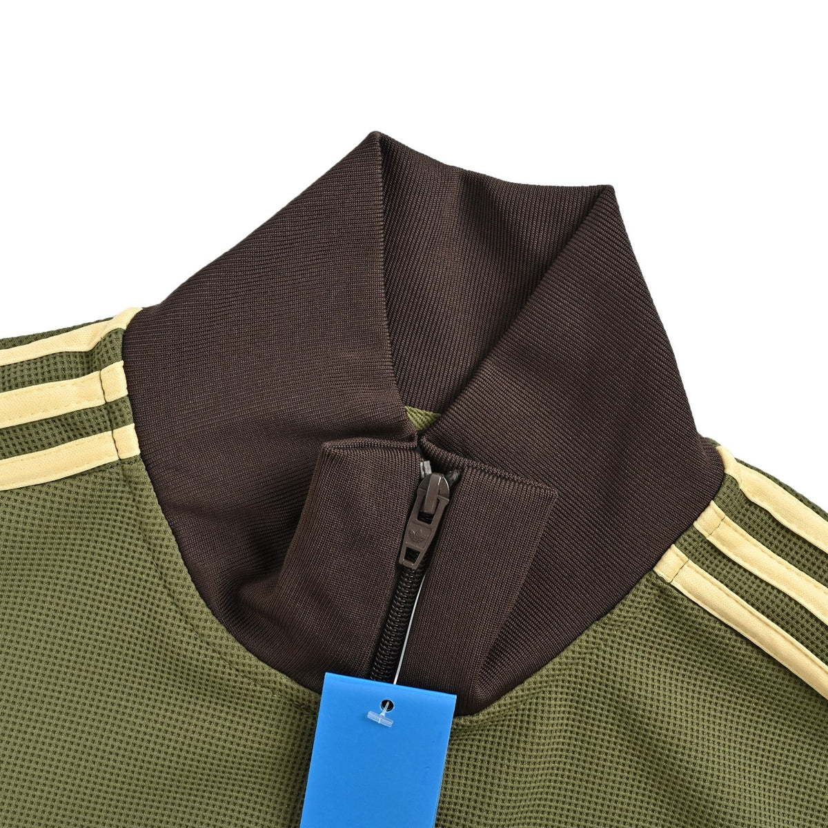 Adidas clover embroidered retro stand collar jacket