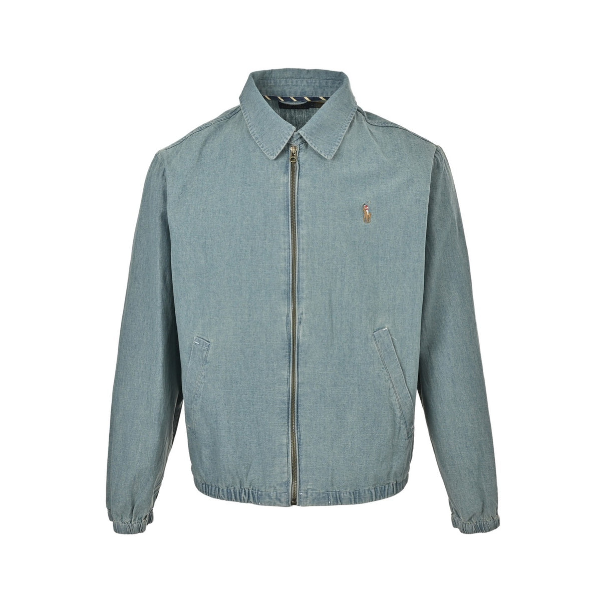 Ralph Lauren embroidered color label denim jacket