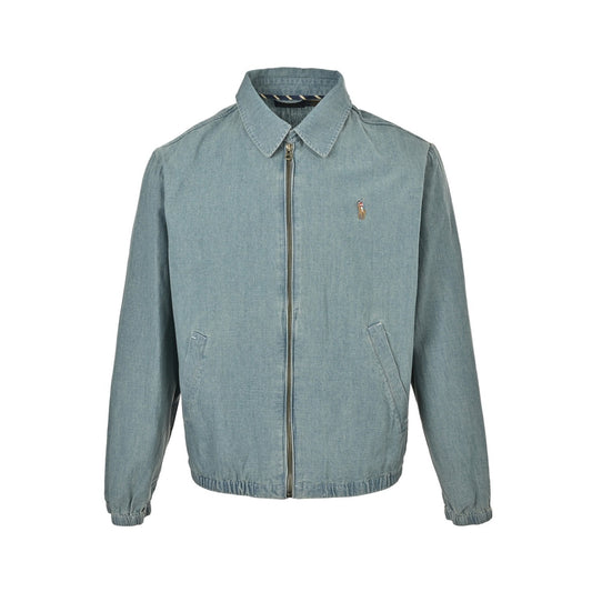 Ralph Lauren embroidered color label denim jacket