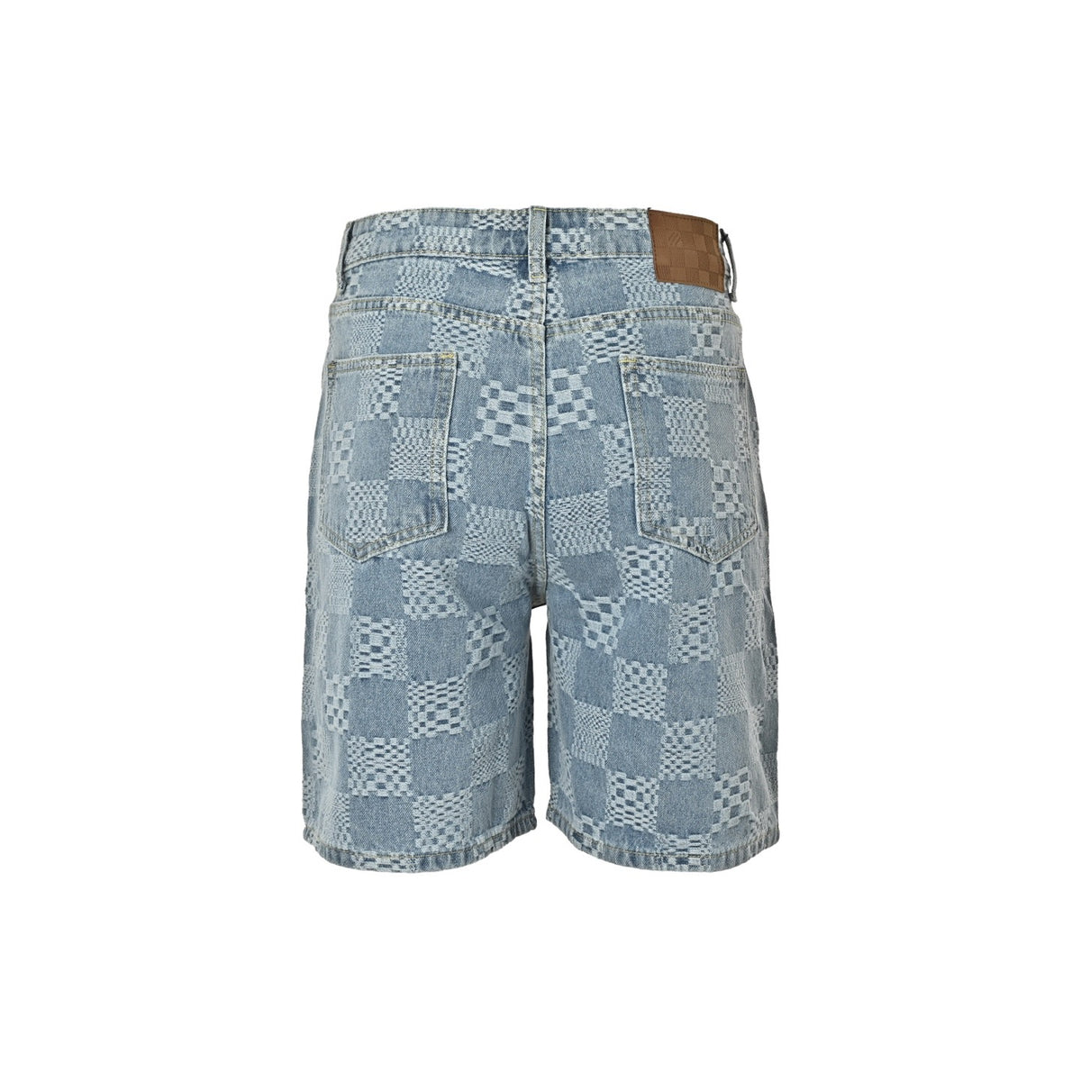 Louis Vuitton checkerboard suit denim shorts