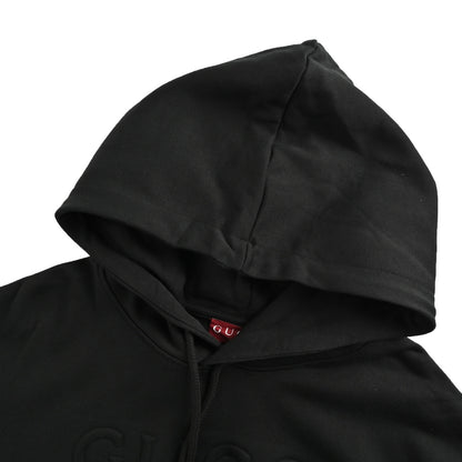 Gucci 25Fw embossed letter hooded sweatshirt