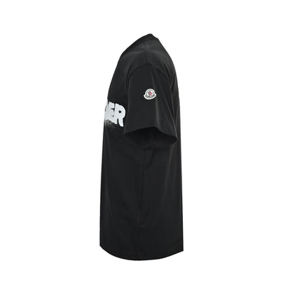 Moncler/Mask 26ss inkjet letter printed short sleeves