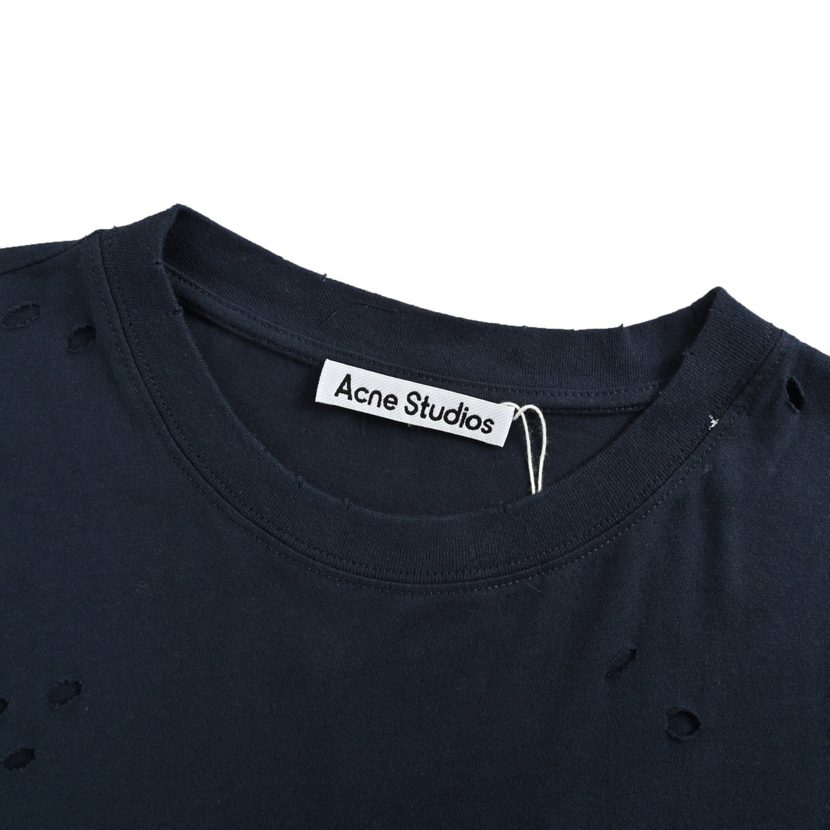 Acne Studios Badge Distressed Short Sleeves