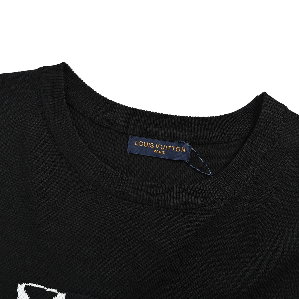 Louis Vuitton letter ghost jacquard knitted short sleeves