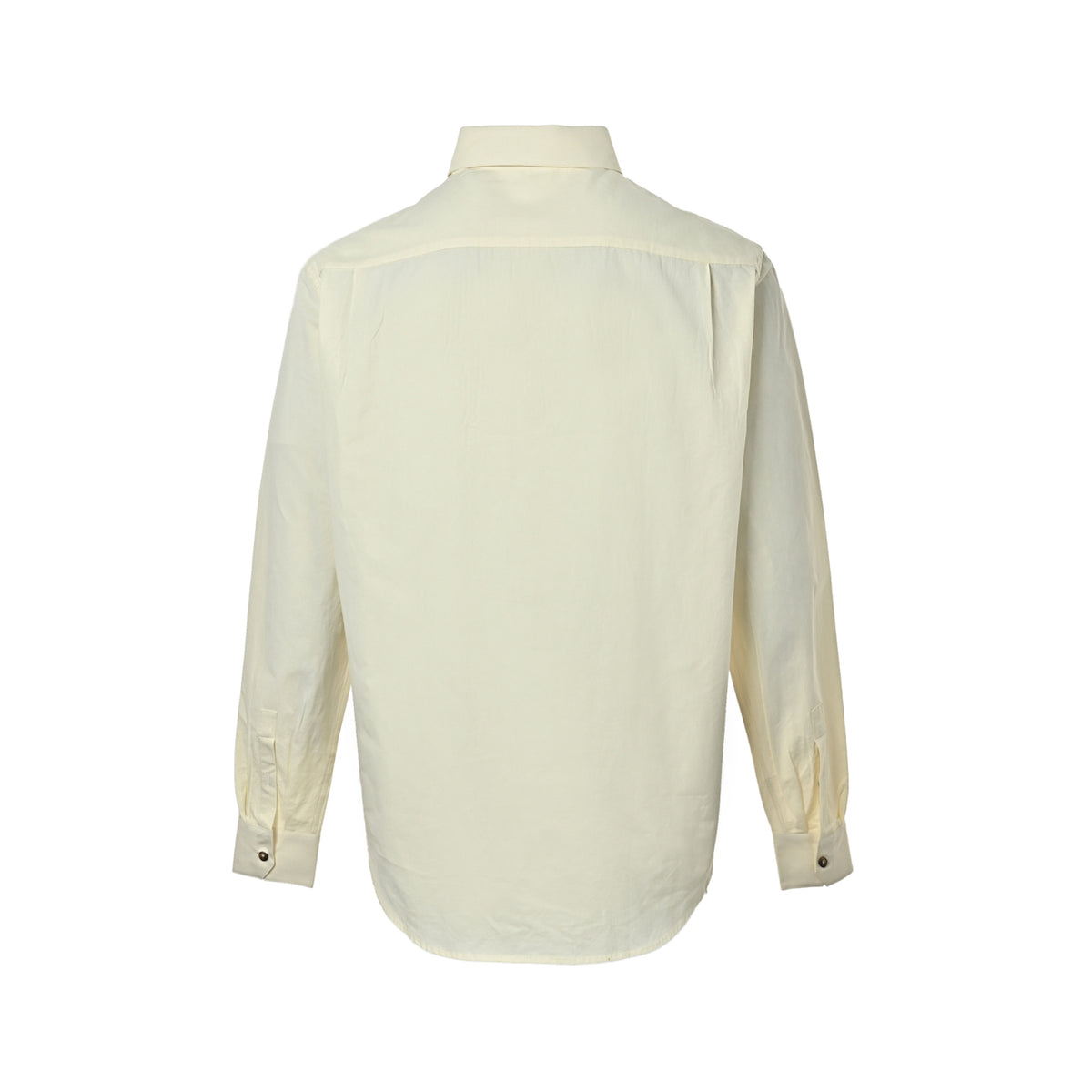 Loewe/Loewei long-sleeved lyocell shirt with hollow pockets and embroidery