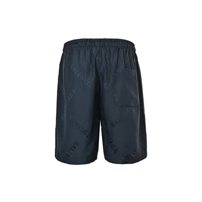 Balenciaga 25ss all-over printed dark pattern jacquard shorts