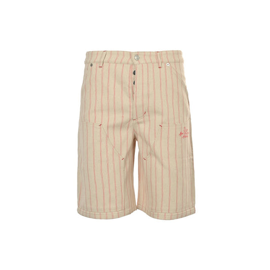 Dior 25ss embroidered letter striped denim shorts