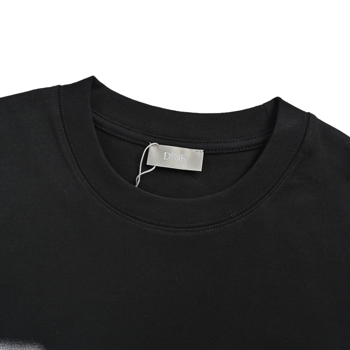 Dior rendered letter embroidery short sleeves