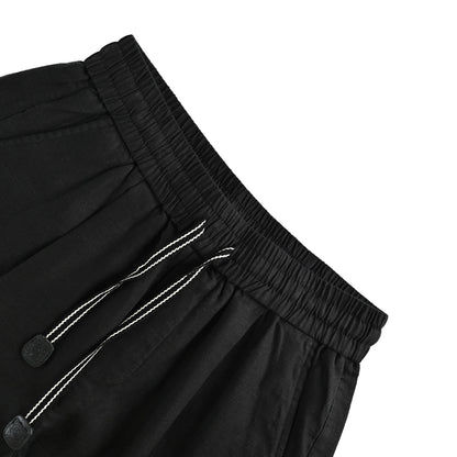 Loewe/Luo Yiwei 26ss half logo cotton and linen shorts