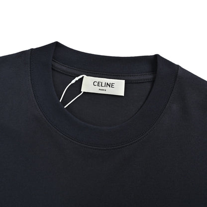 Celine square letter printed short sleeves