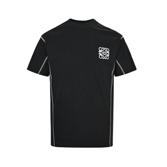 Loewe/Loewei embroidered logo stitching short sleeves