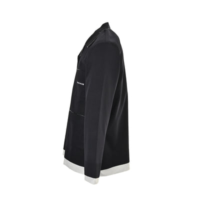 MiuMiu/Miu Miu 25Fw fake two-layer lapel knitted cardigan