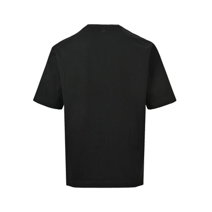 Ami Paris hem letter embroidered short sleeves