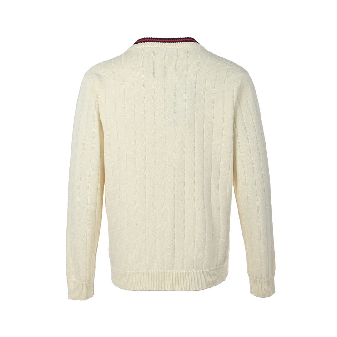 Gucci 21Fw Double G knitted hollow cardigan sweater