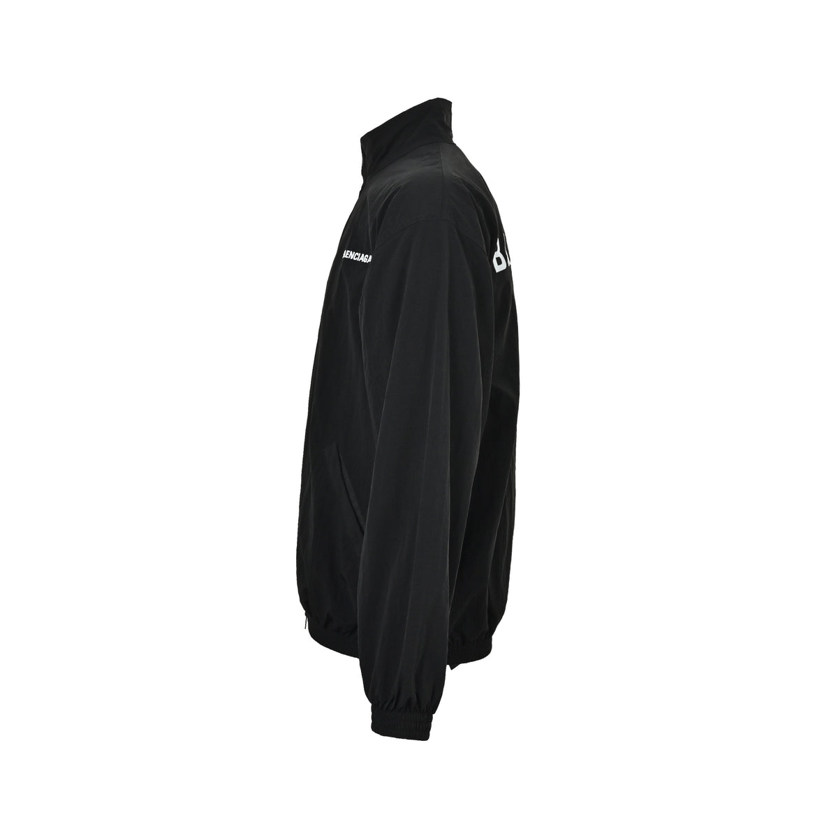Balenciaga/ Balenciaga Mirrored Letters Embroidered Sports Jacket