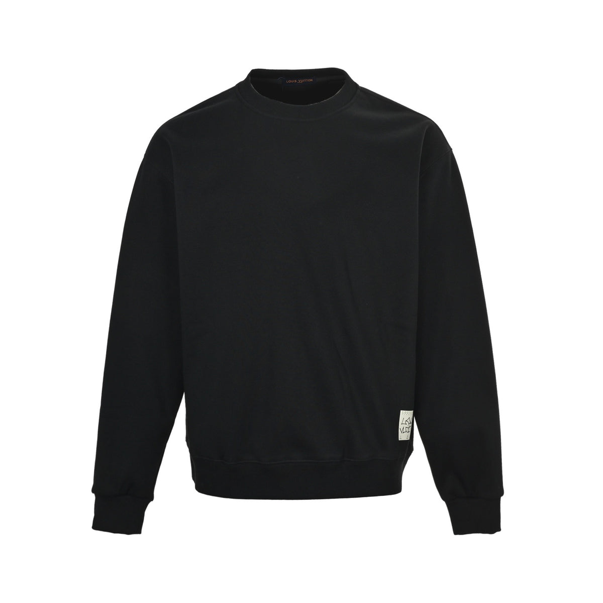 Louis Vuitton 25Fw hem label crew neck sweatshirt