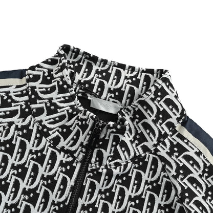 Dior all-over jacquard side webbing suit jacket