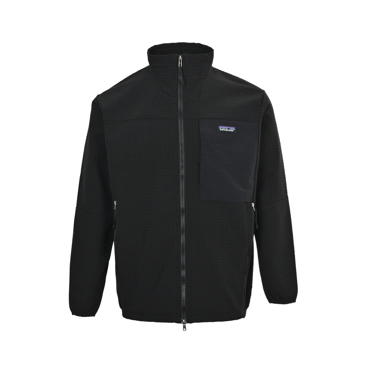 Patagonia logo breathable and wear-resistant zipper stand collar jacket