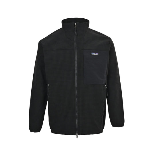 Patagonia logo breathable and wear-resistant zipper stand collar jacket