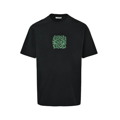 Loewe/Luo Yiwei limited geometric colorful sequin embroidered short sleeves