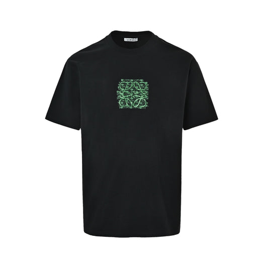 Loewe/Luo Yiwei limited geometric colorful sequin embroidered short sleeves