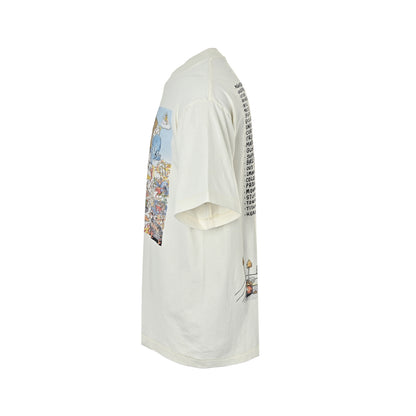 SAINT MICHAEL Volcano Party Print Short Sleeve
