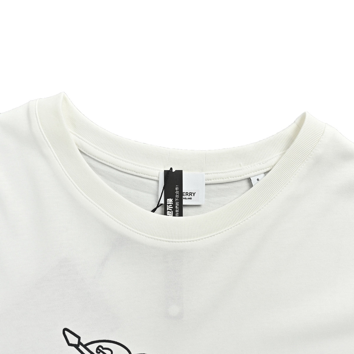 Burberry war horse print round neck short sleeves