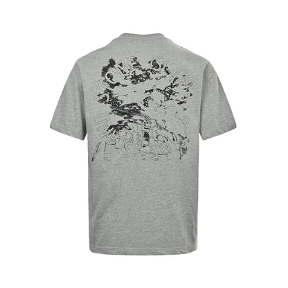 Stone Island short sleeves with map print on the back