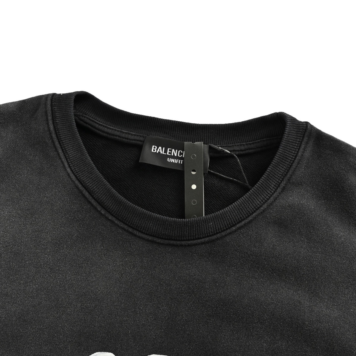 Balenciaga/Balanciaga Double B washed grass lettering printed round neck sweatshirt