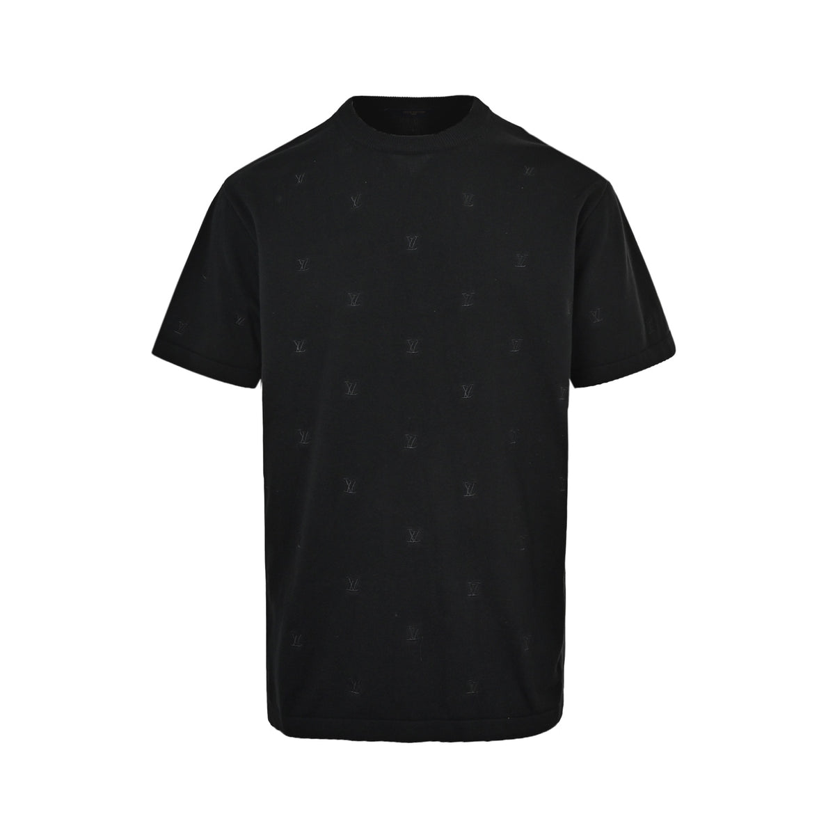 LouisVuitton/Louis Vuitton small letter embroidered knitted short sleeves