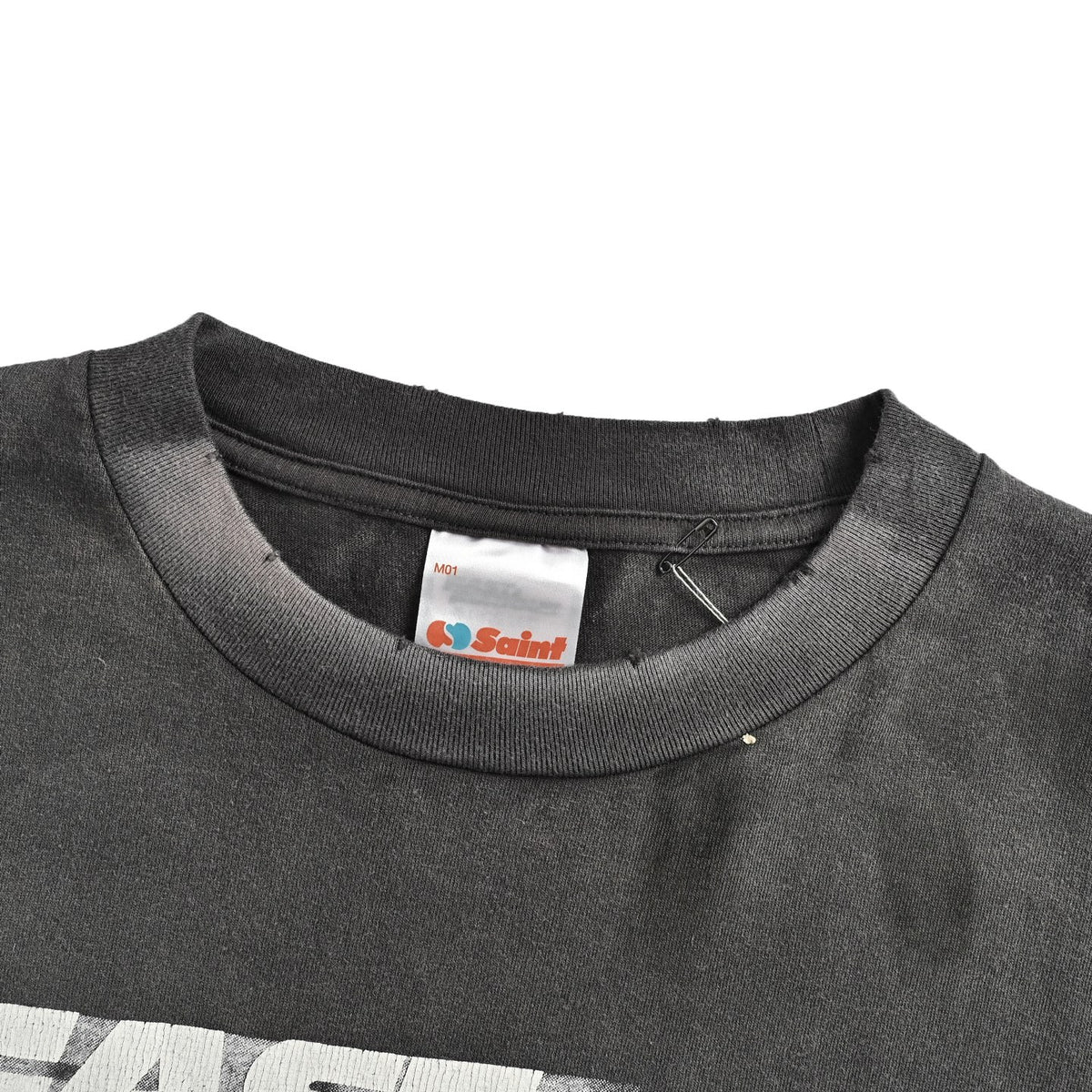 SAINT MICHAEL Fast and Furious letter print short sleeves