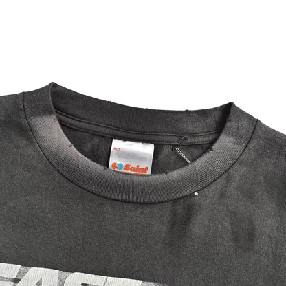 SAINT MICHAEL Fast and Furious letter print short sleeves