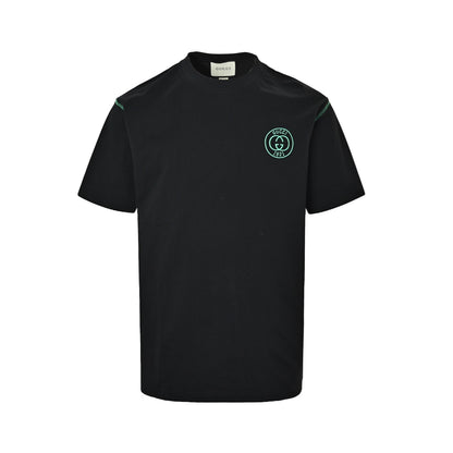 Gucci 1921 Double G logo embroidered short sleeves