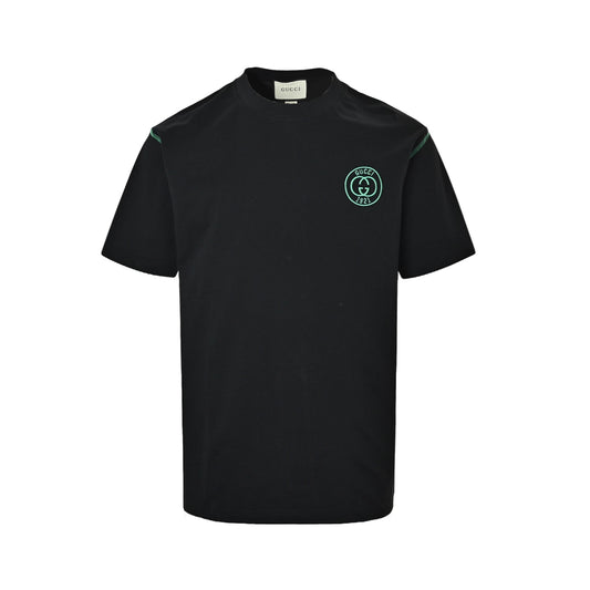 Gucci 1921 Double G logo embroidered short sleeves