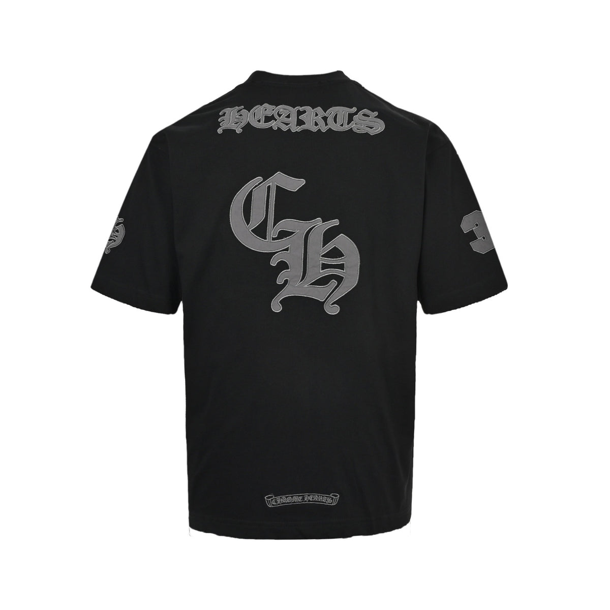 Chrome Hearts/Chrome Heart 26ss Sanskrit letter patch embroidered short sleeves