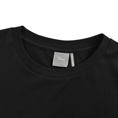 Dior plain letter embroidered short sleeves