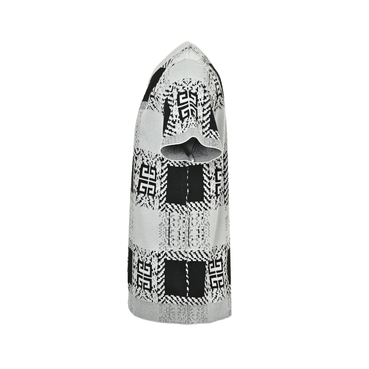 GIVENCHY all-over lattice jacquard knitted short sleeves