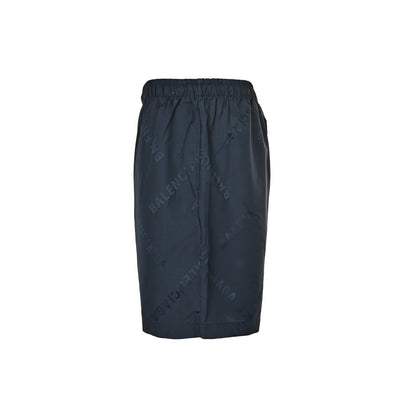 Balenciaga 25ss all-over printed dark pattern jacquard shorts