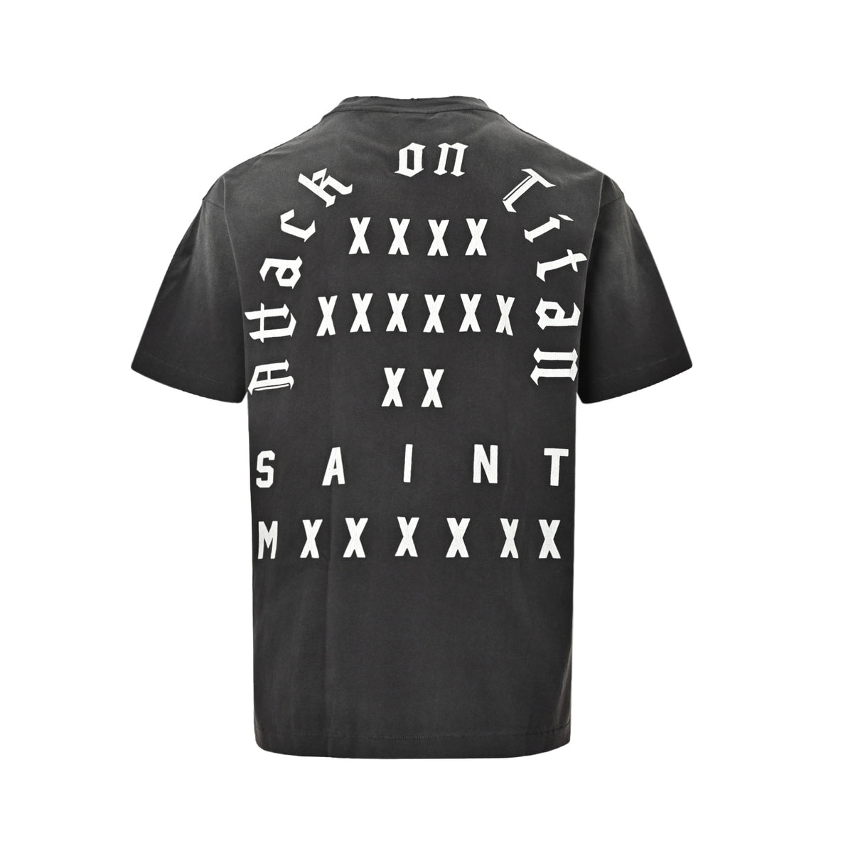 SAINT MICHAEL Giant Skeleton Staring Printed Short Sleeves
