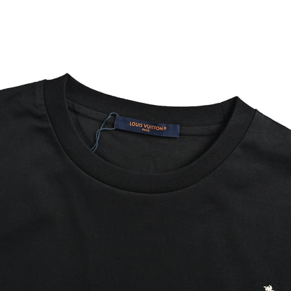 Louis Vuitton presbyopia logo embroidered short sleeves