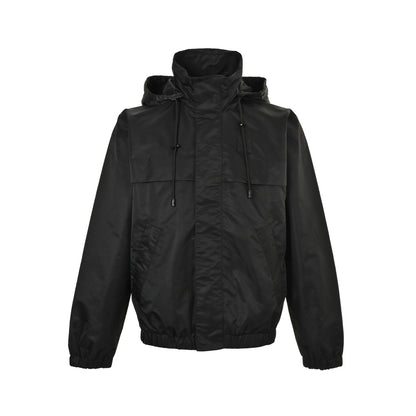 Louis Vuitton single-sided stitching solid color hooded jacket jacket