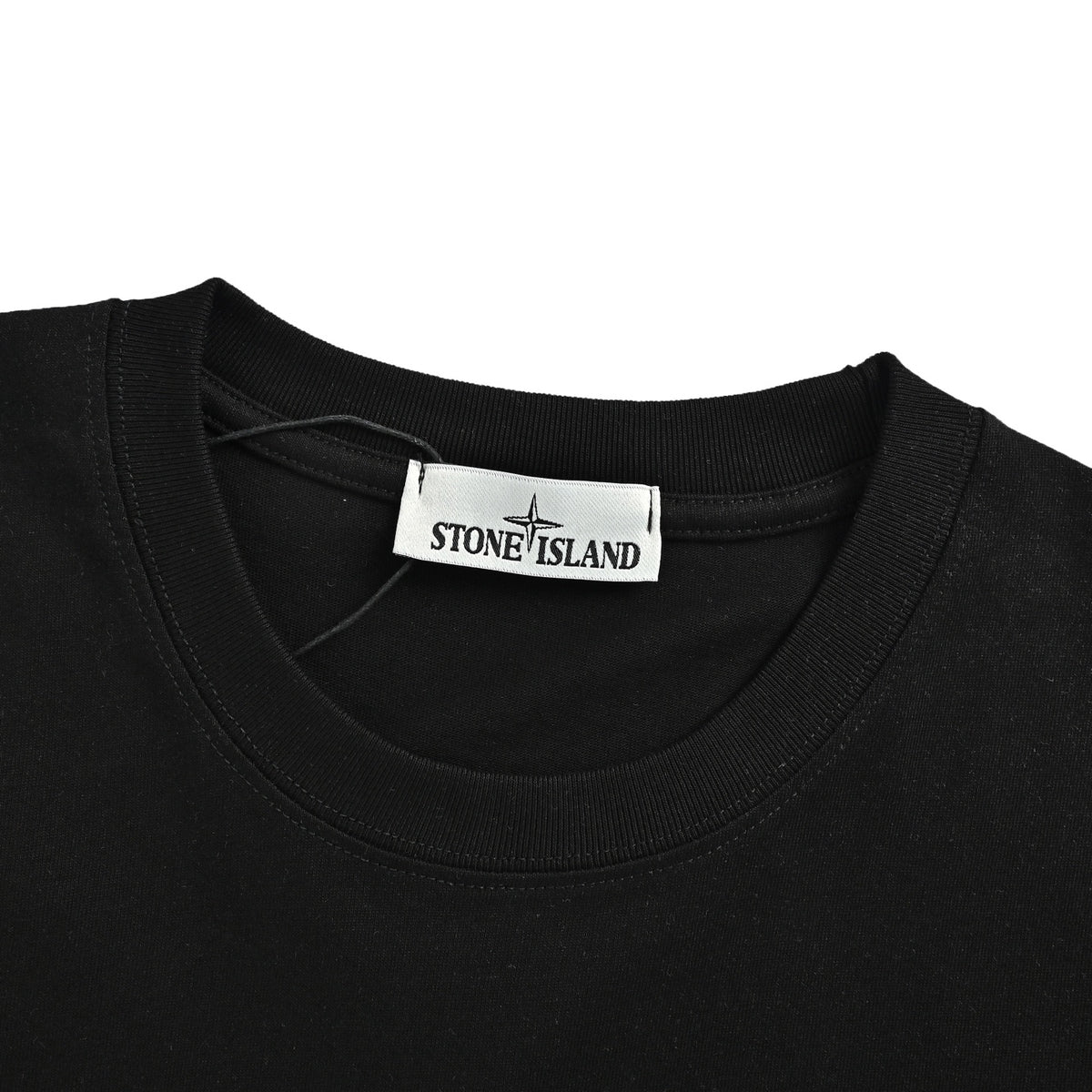 Stone Island compass coordinates printed short-sleeved shirt