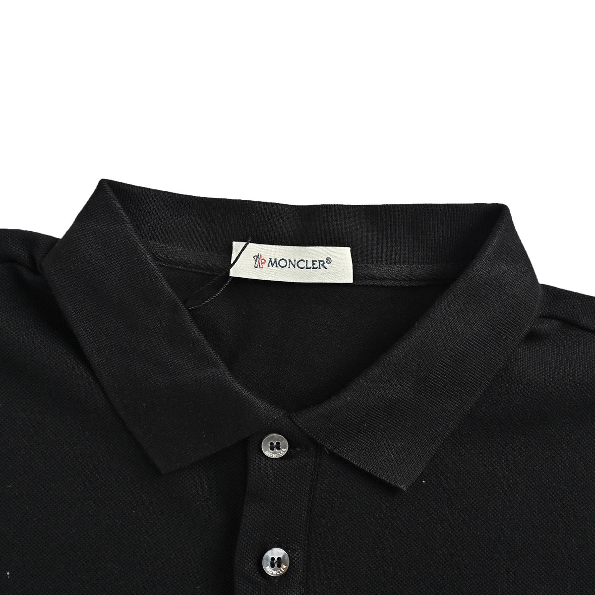 Moncler/Muzzled Polo short sleeves with logo woven embroidery on the chest