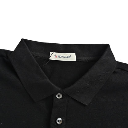 Moncler/Muzzled Polo short sleeves with logo woven embroidery on the chest