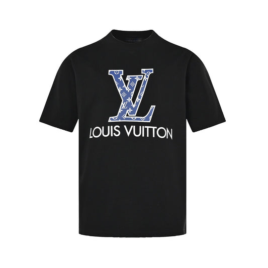 Louis Vuitton 23ss presbyopic letter logo printed short sleeves